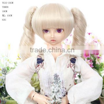 BLONDE HIGH TEMPRATURE FIBER WIGS FOR DOLLS