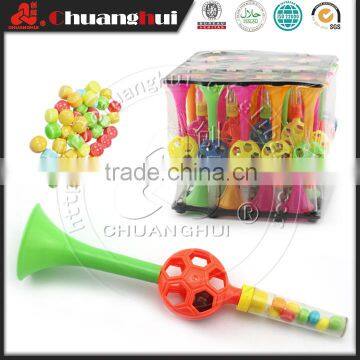 Plastic Football Trumpet with Bell / Candy Toy Horn