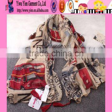 Wholesale High Quality Printed Scarf Custom Plus Size Charming Low Price Hot Pattern Scarf For Girl