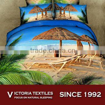 ocean beach romantic 3d print bed quilt doona duvet cover set for lover bedroom