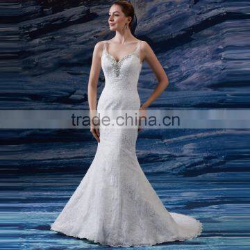 2016 lace applique sweep train mermaid wedding gowns wedding lacha photos