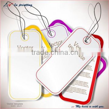 custom concise standard blank cardborad price tag wholesale