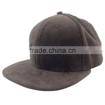 Unisex Custom Vintage Embroidered Corduroy Blank Baseball Snapback Cap Wholesale photo-2