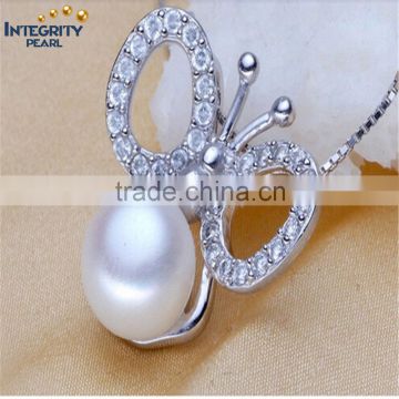 10-11mm natural pearl pendant necklace 925 silver necklace & pendant for women love gift new fashion 3 color