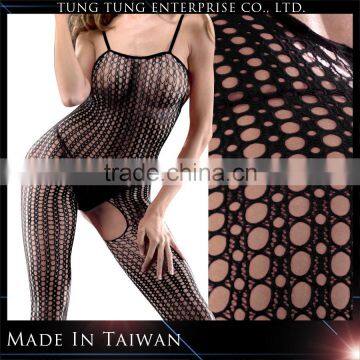 Women hot spaghetti strap crochet net erotic lingerie