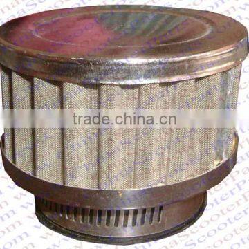 44MM Air Filter Silver Grid Silver Cap Mini Moto Dirt Pit Bike ATV Quad Scooter Buggy Pocket Parts