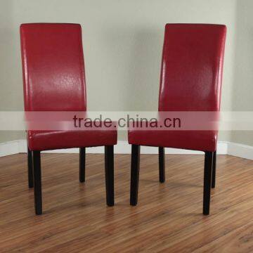 American style dining room furniture wooden chair covered by pu leather