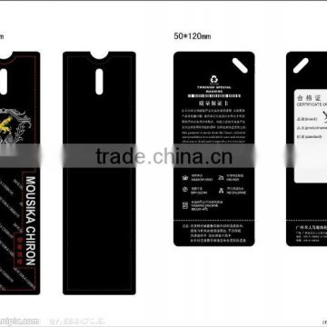 Direct manufacture clothing tags self-adhesive label stickers