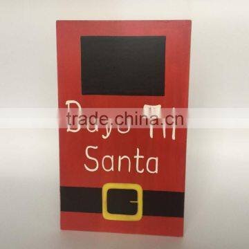 Wooden christmas 24 countdown board xmas decoration