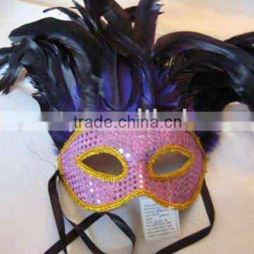 fashion feather mask