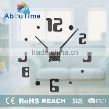 DIY 3D Acrylic Mute Heart Shaped Wall Clock Acrylic Wall Clock photo-5