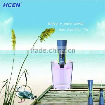 Portable water treatment with deep uv leds sterilizer