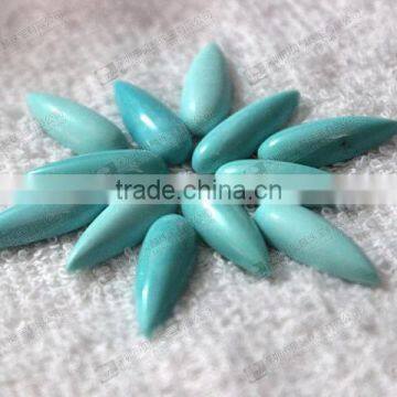 Hot sale blue turquoise, gemstone pear cabochons for jewelry setting