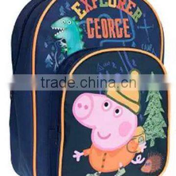 600D cute popular cartoon character schoolbag for kids