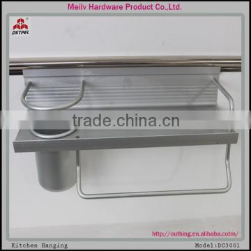 Qualified Silver color aluminum alloy bathroom and kitchen accessories and hanging handle V