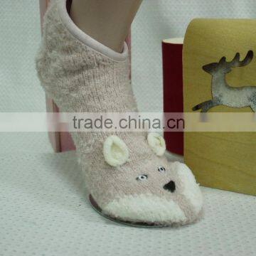 Women Fluffy Footie Soft Warm Comfortable Housewear Fluffy Socks Footie