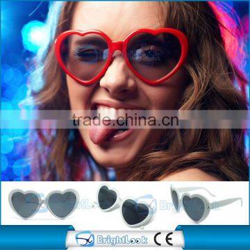 2014 cheap stylish promotion heart shaped funny sunglasses