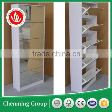 shoe rack with mirror