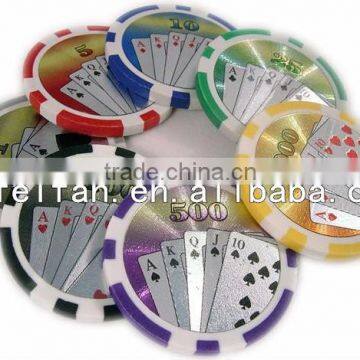 11.5g strip chips with poker, sticker poker chips