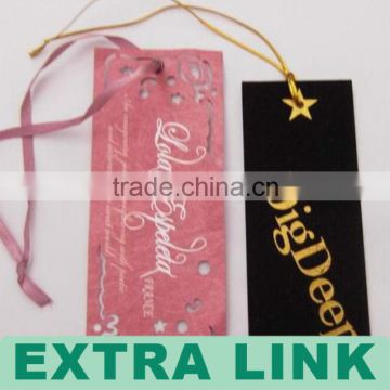 Free design quality guarantee luxury clothing / luggage / hand bag tag paper hand tag for garment (We Supply Factory Price)