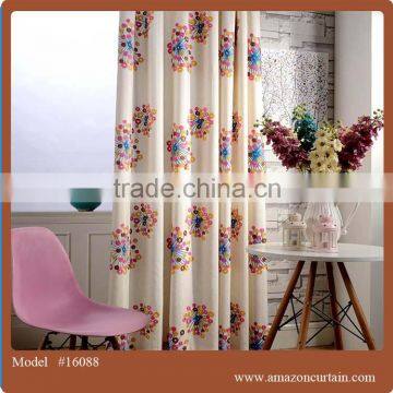 Wholesale church ready made sheer and fabric curtain for home decor