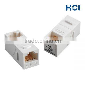 RJ45 Cat6A 90 Degree Unshielded UTP Straight Keystone Coupler photo-2