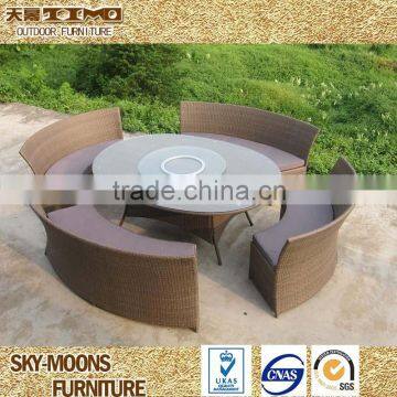 patio bisto rattan round furniture restaurant rattan table chair(TC036)