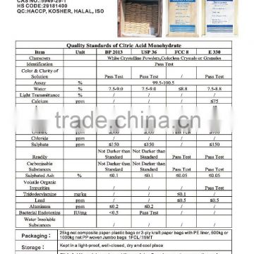 citric acid monohydrate