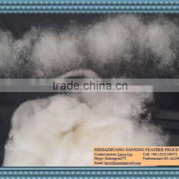 Chinese best quality of sheep wool combing 20.5mic,40-50mm raw white color,substitute of carbonized wool