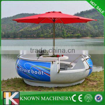 New water entertainment project leisure fishing boat,bbq donut boat grill boat