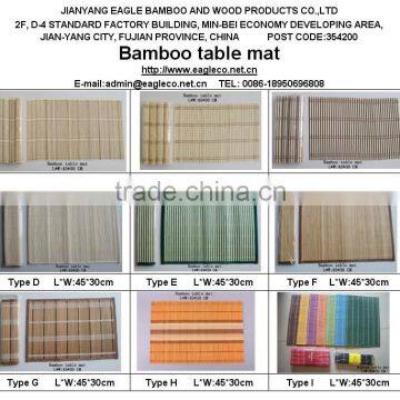 bamboo dining table mat