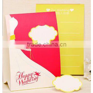 Wedding invitation card in various color