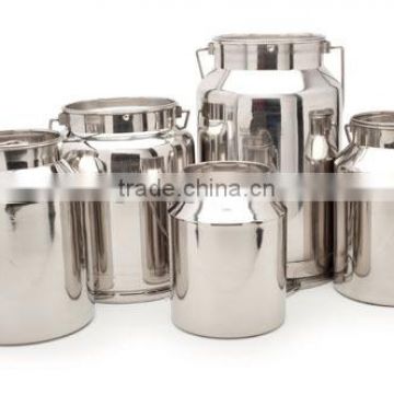 Stainless steel transport milk totes