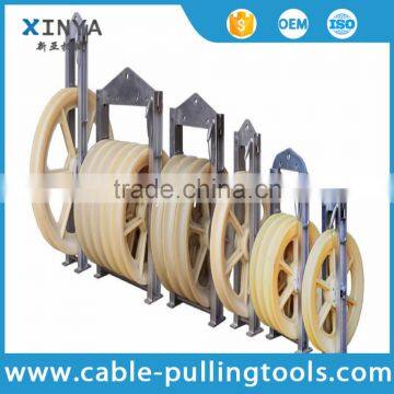 Large 660mm Diameter Bundled Conductor Pulley Stringing Block with Nylon Wheel