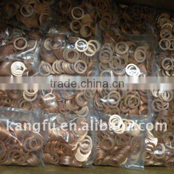 Copper seal gasket for pump nozzle