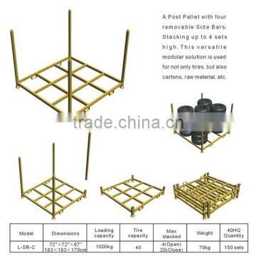 semi trailer spare tire rack / tire display rack/ tyre rack storage racks