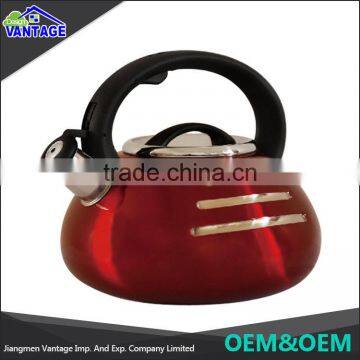 Eco-Friendly Feature and Stainless Steel Material Color Coating Whistling Kettle