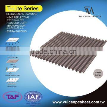 Plastic Polycarbonate Silver Laminated Sheet (Ti-Lite Metallic Bronze Series) photo-4
