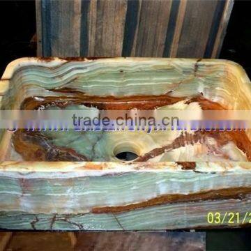 Permium Natural DARK GREEN ONYX RECTANGLE SINKS AND BASINS photo-4