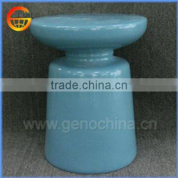 newest design high quality blue ceramic stool