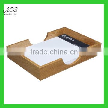 wooden leaflet tray/ wooden A4 paper tray