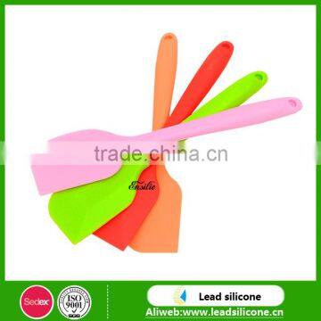 Personalized colorful food grade baking pastry cookie silicone spatula / ice cream utensil Silicone spatula