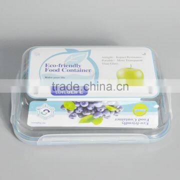 3 Pieces Plastic Lunch Box Rectangular Food Container With Lid photo-5