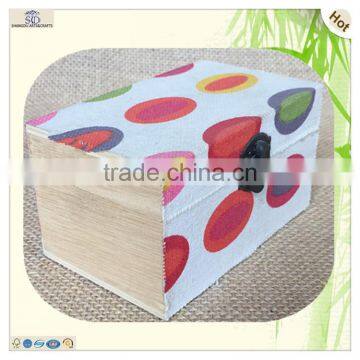 Handmade Mini Colorful Hinges Wooden Sewing Storage Box photo-3