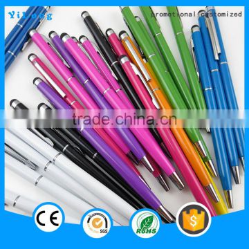 Wholesale touch pen with ball pen giveaway gift silicone tip stylus touch pen