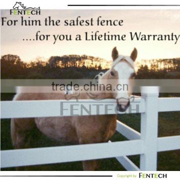 2-rail pvc fence