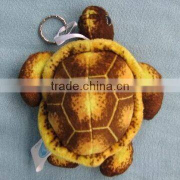 Turtle shaped plush pendant