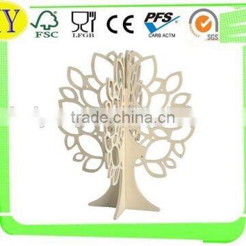 2015 china supplier wholesale laser cut plywood tree