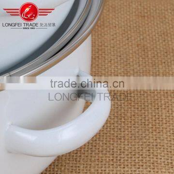 Chinese Style Hot Sale White Enamel Casserole Sets Wholesale photo-5