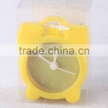 Small Round Silicone Table Clock Fashionable Alarm Clock photo-2